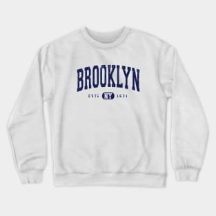 Brooklyn NY Distressed Retro Souvenir Crewneck Sweatshirt